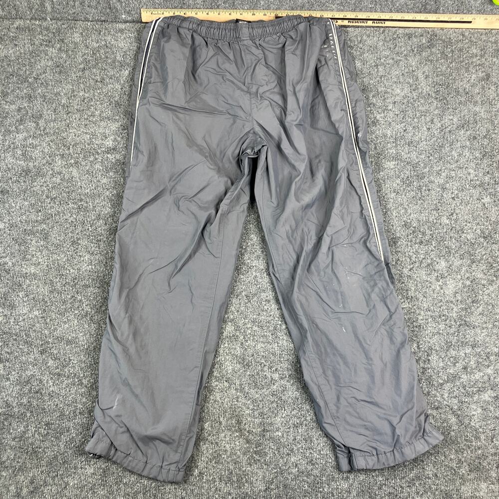 GAP Windbreaker Pants‎ Mens M Gray Elastic Waist Mesh Lined Lightweight Casual